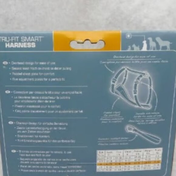 Kurgo Tru-Fit Smart Harness Quick Release Seatbelt Tether Medium Dogs 25-50lbs - Picture 4 of 4